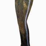 camouflage printed leggingns-side stripped-stretchable tights-army green-female tights online (1)