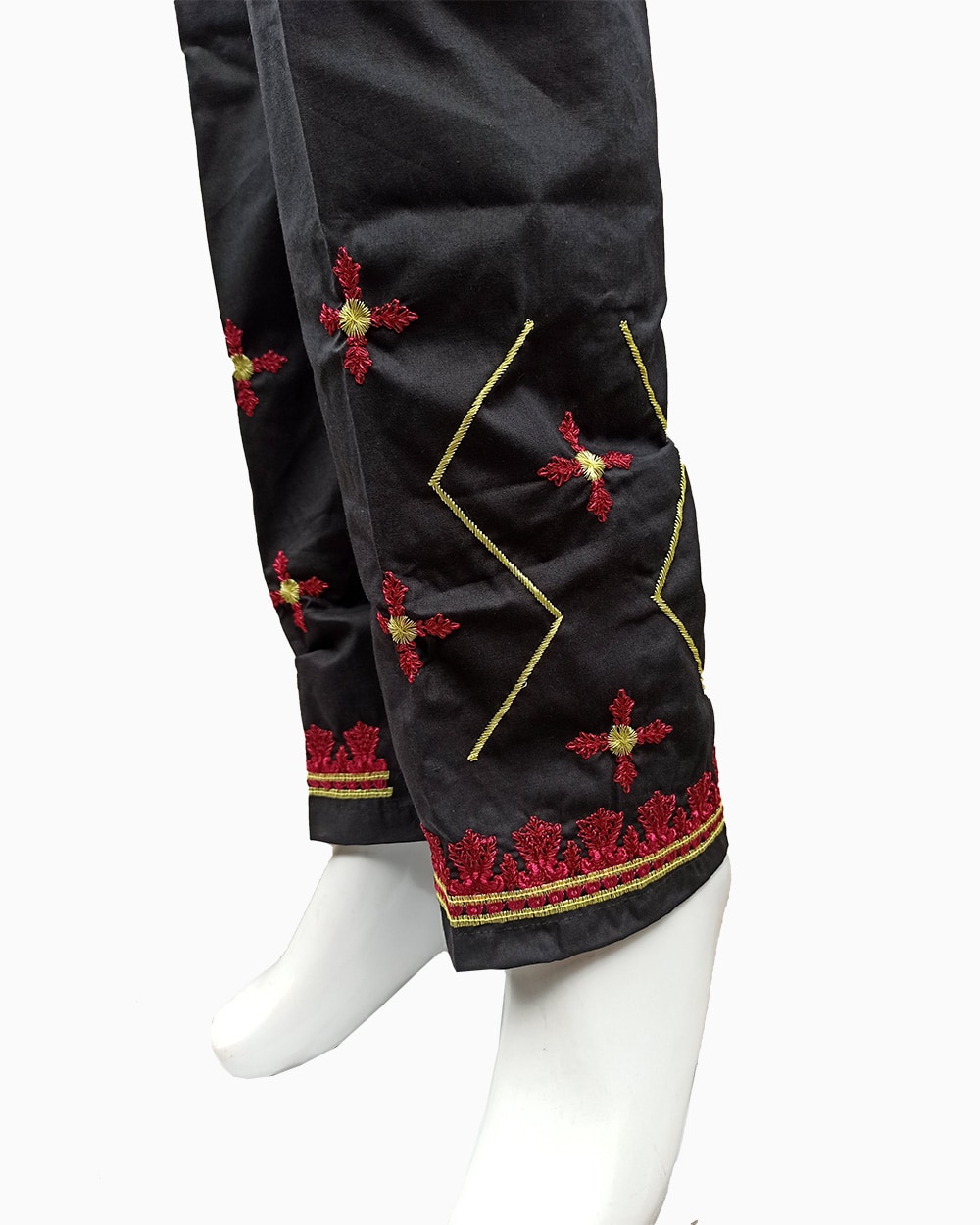 embroidered cotton blend trousers-biggest female trouser collection (24)