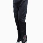 embroidered cotton blend trousers-biggest female trouser collection-black design trouser (15)