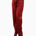embroidered cotton blend trousers-biggest female trouser collection-maroon (1)