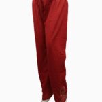 embroidered cotton blend trousers-biggest female trouser collection-maroon red trousers (11)
