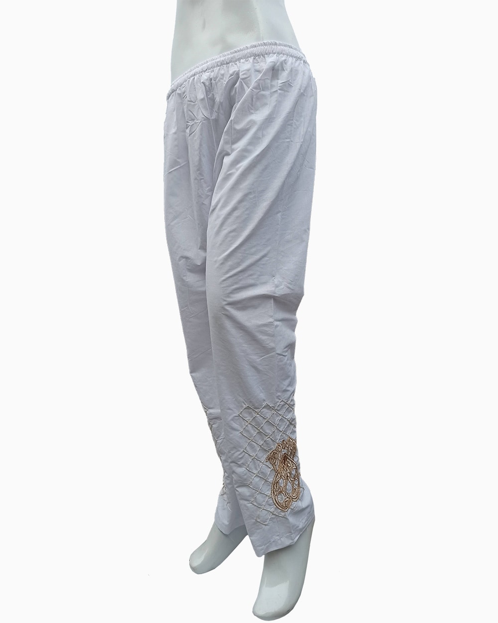 embroidered cotton blend trousers-biggest female trouser collection-white trouser designs (5)