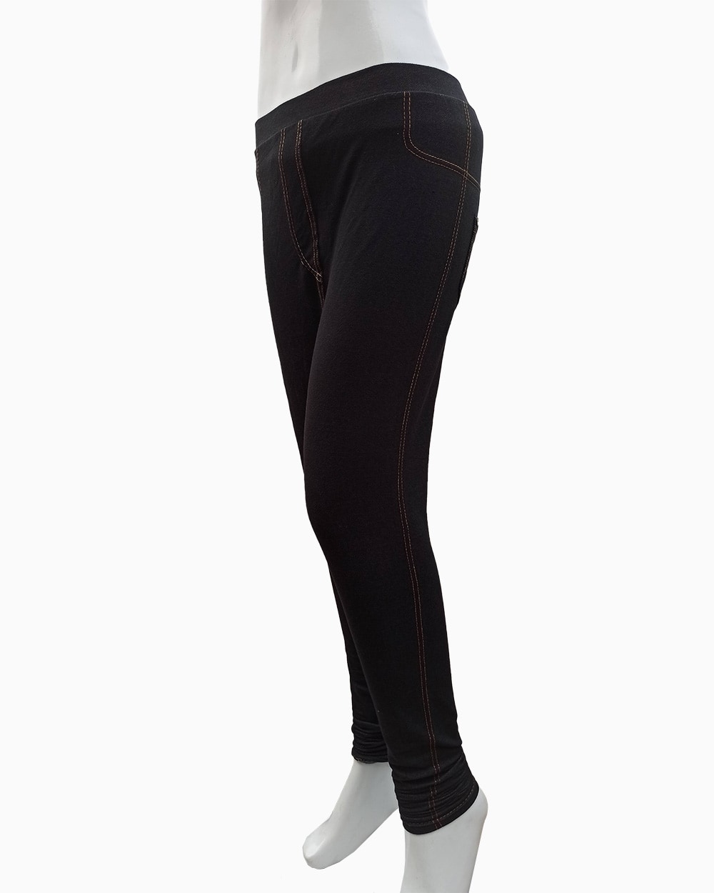 female denim pants-back 2 pockets-stretchable denim pants (8)-black pants