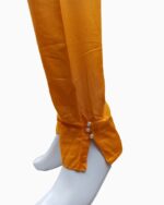 plain linen and cotton trousers-orange color shalwar (2)