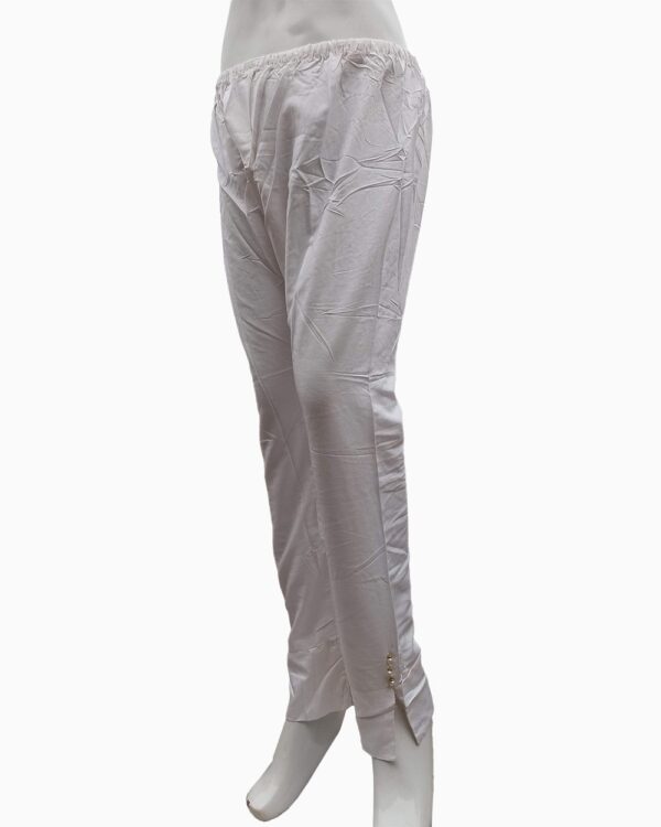 plain linen and cotton trousers-white plain trouser (7)