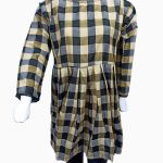 platted frock check design kurti pakistan