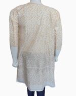 premium quality linen-pigment paste print-floral pattern-buy biggest linen kurtis in pakistan-latest winter collection-off white shirt-white linen kurti (16)