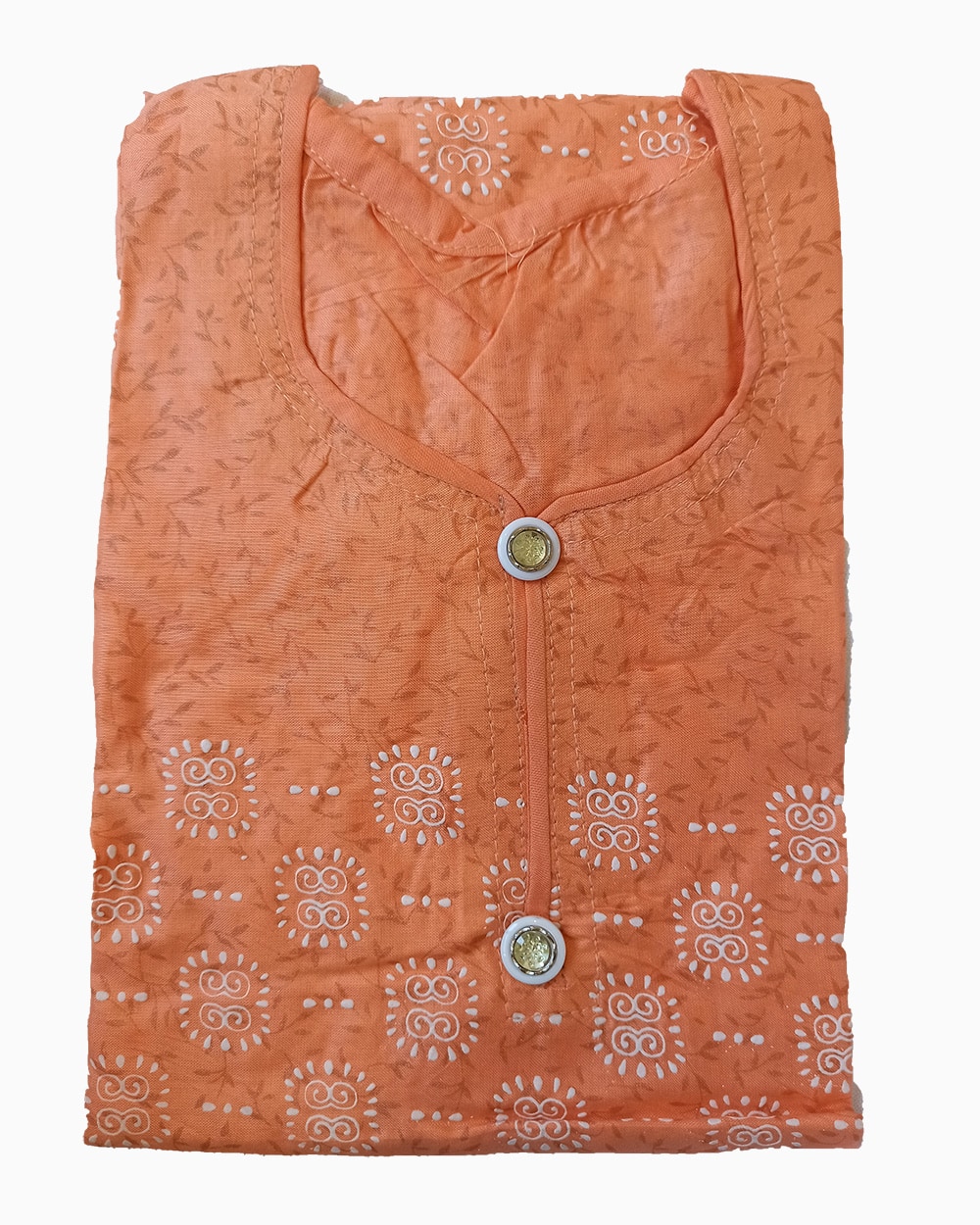 premium quality linen-pigment paste print-floral pattern-buy biggest linen kurtis in pakistan-latest winter collection-peach color kurti designs (10)