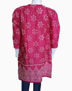 premium quality linen-pigment paste print-floral pattern-buy biggest linen kurtis in pakistan-latest winter collection-pink color shirt (17)