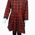 red & black check designer kurti pakistan