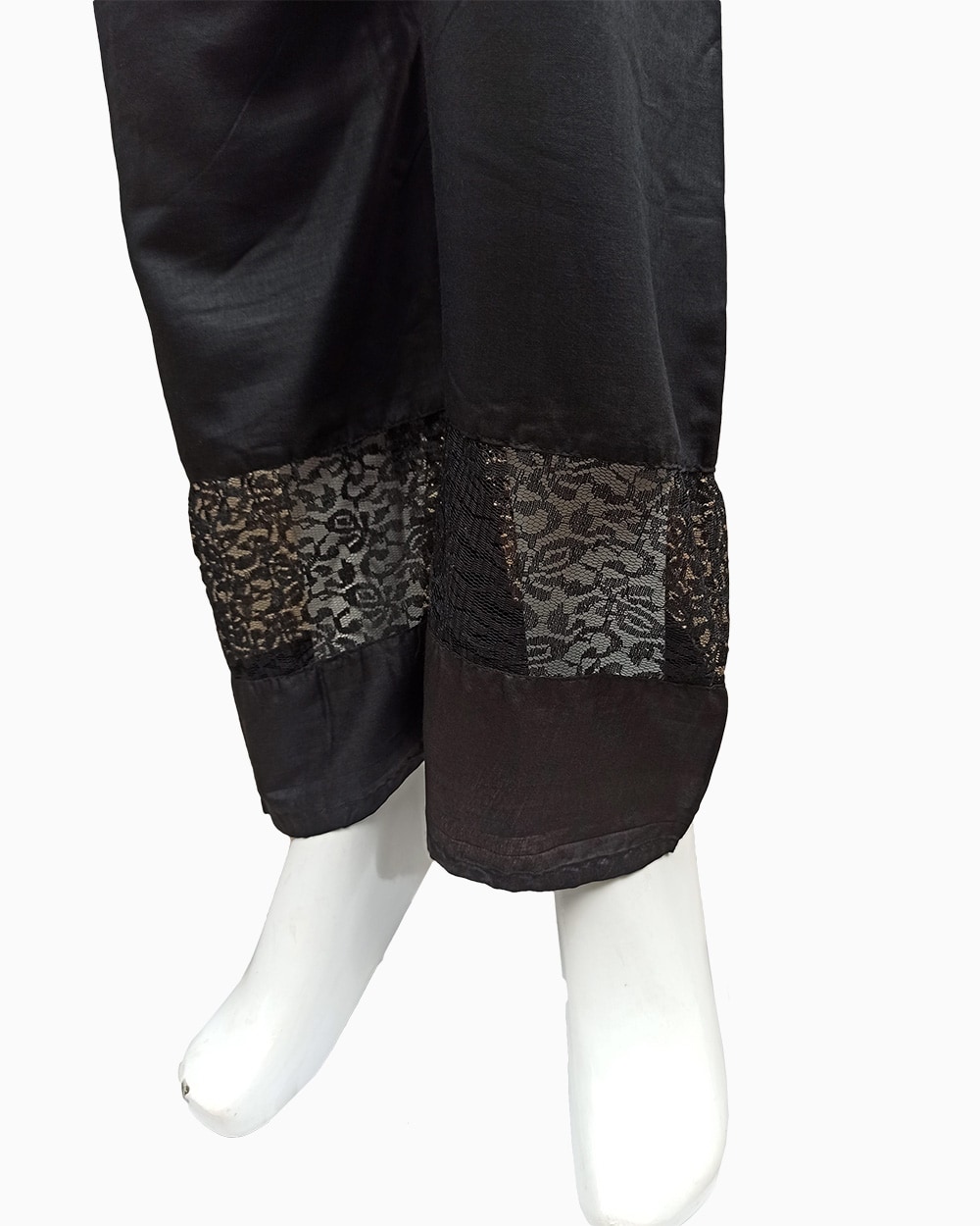 silky linen net plain trousers-black cotton net trousers (4)