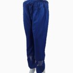 silky linen net plain trousers-navy blue trouser (5)