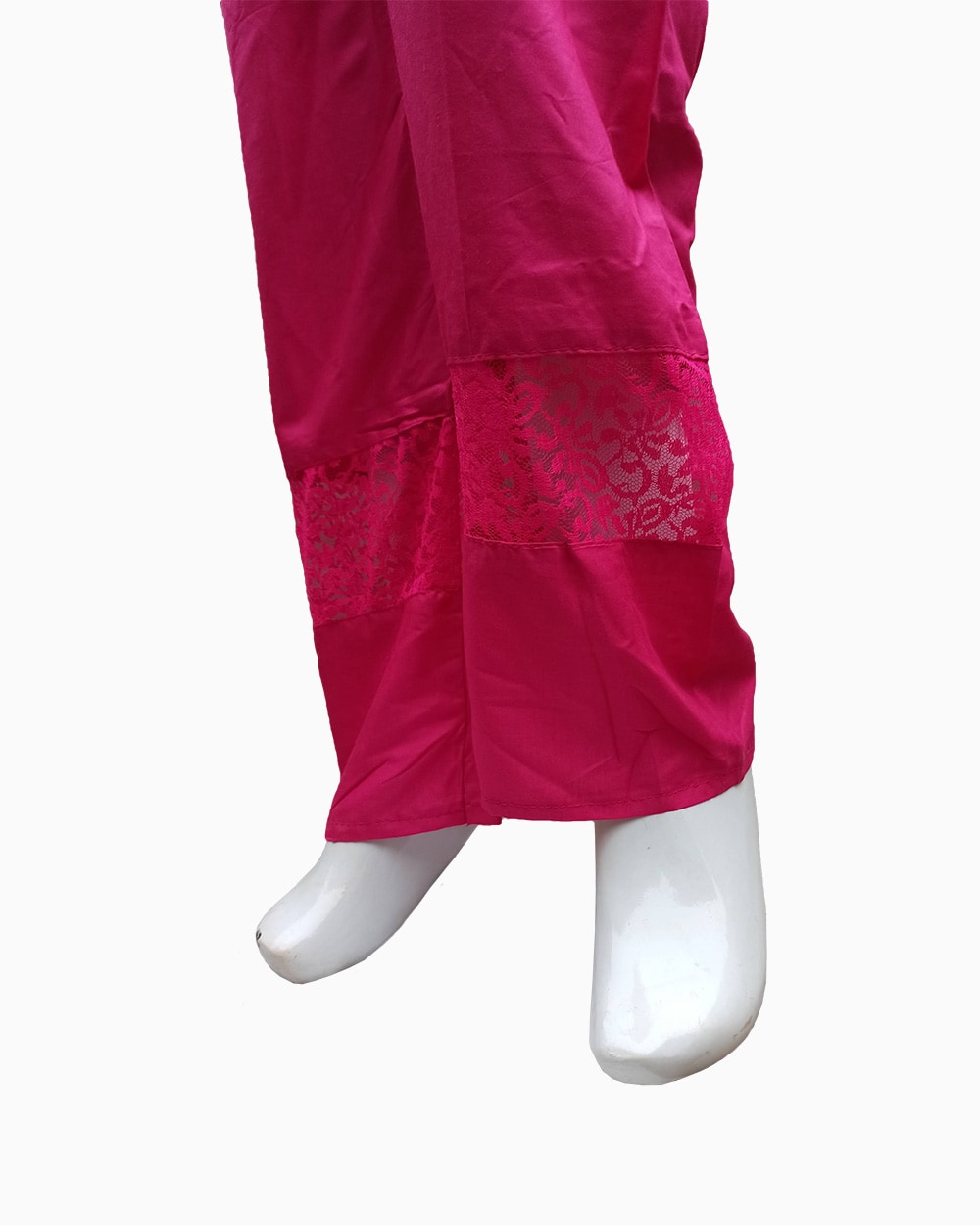 silky linen net plain trousers -pink color trousers(11)