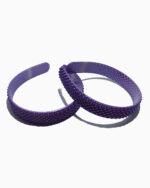 Buldging Pop Dotted Plastic Fancy Hair Clips (2)-purple magenda-indigo