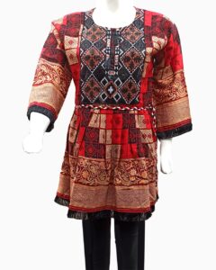 embroidered khaddar kurti