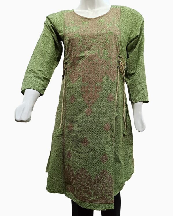 green-all-over-embroidered-linen-kurti-12