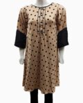 polka dot stitched kurti skin color - 2