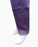 purple organza women trousers