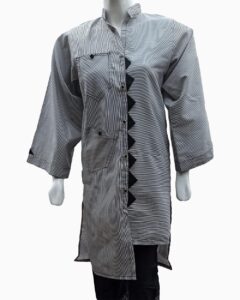 stylish grey ready made kurti - 2
