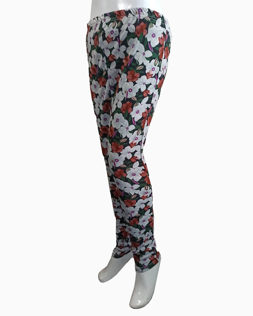 digital floral print tights - 1