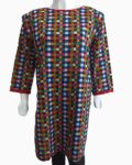 multi color check pattern kurti - 1