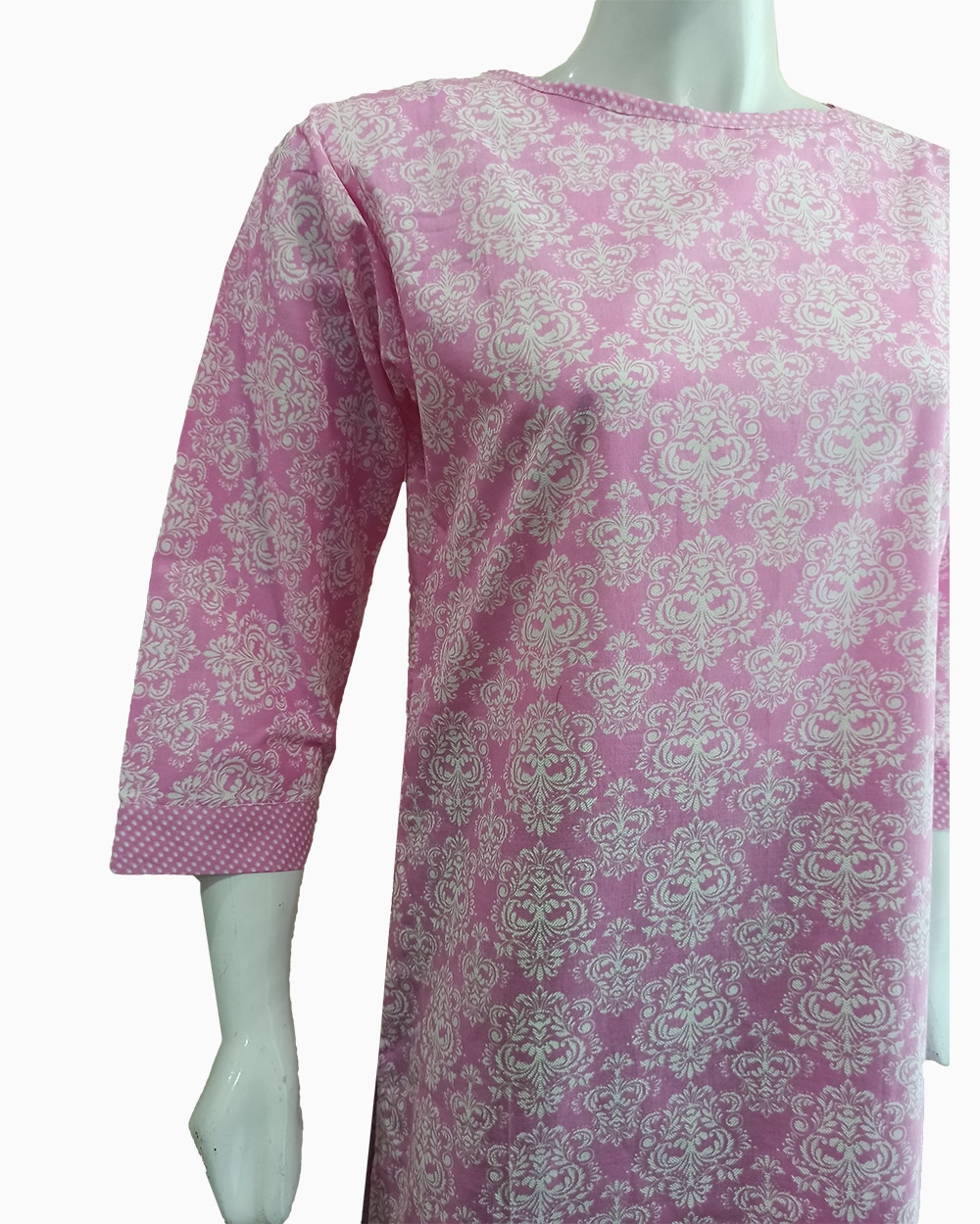 pink floral kurti shirt for girls - 3