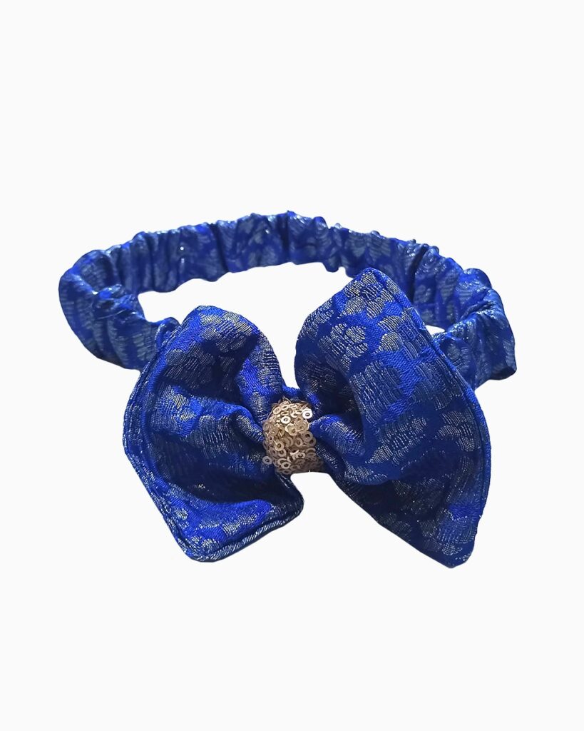 plaid-bow headband girls