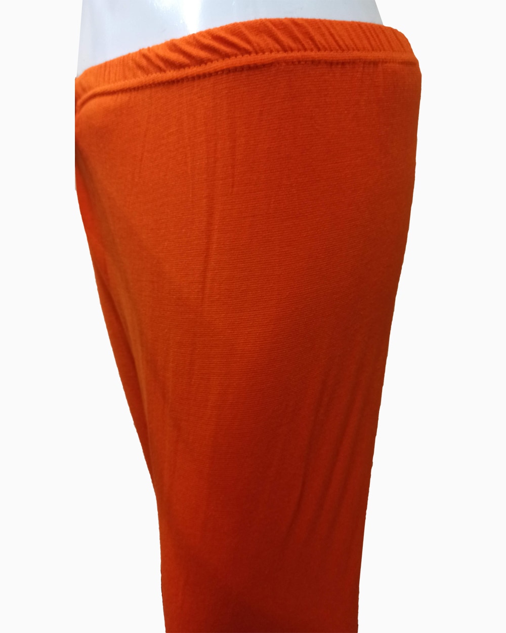 slim fit orange tights close up