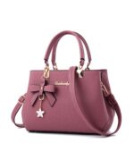 elegant tassel ladies handbag purple