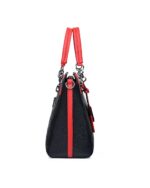 fancy red & black handbag & ladies purse - 5