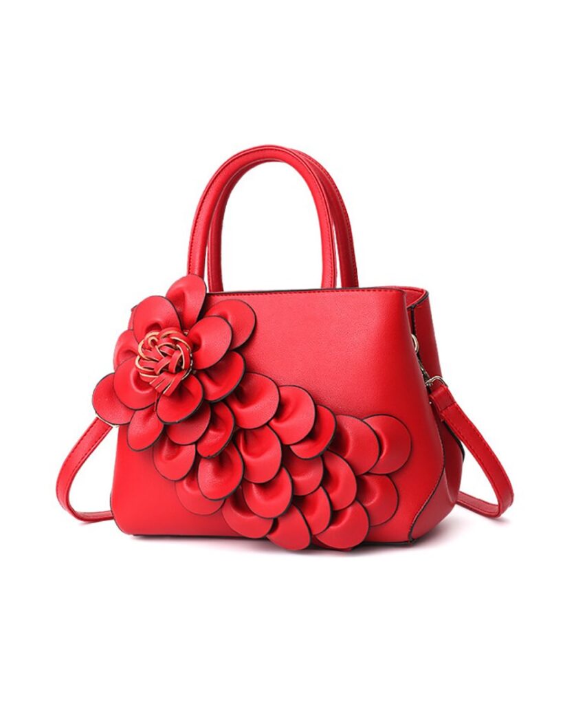 Brides Love Red PU Leather Single Strap Messenger Bag Zamani.pk