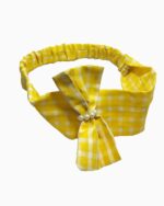 yellow bow tie headband