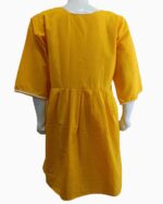 yellow cotton frock shirt - 2