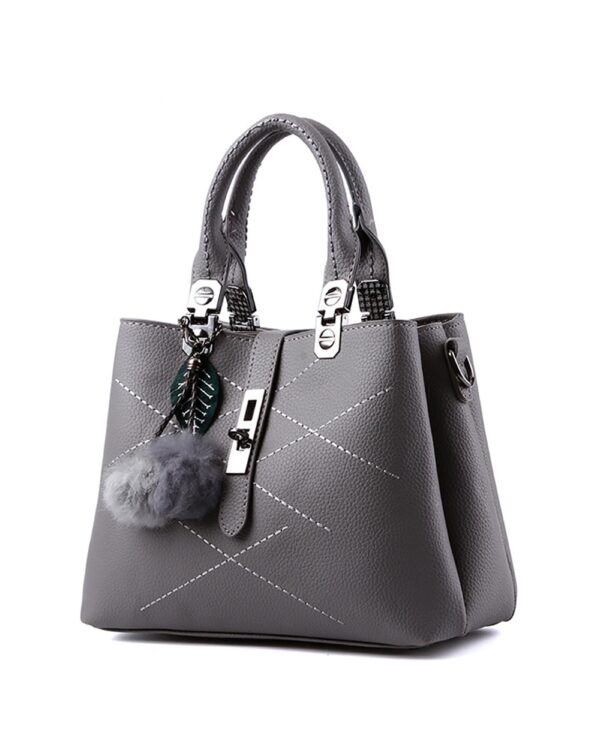 luxury grey ladies bag