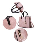 pink 3 piece handbag set - 3