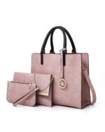 pink 3 piece handbag set - 6