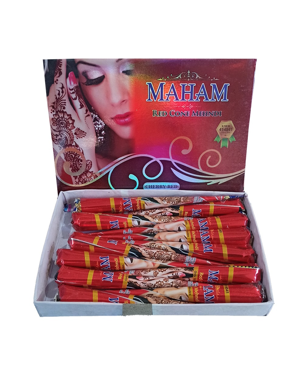 Madiha'S Red Instant Cone, Pack Of 12 - (28gm) Each, Packaging Type: Box