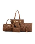 6-piece-brown-blue-black-ladies-handbag-set-1