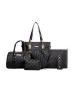 6-piece-brown-blue-black-ladies-handbag-set-2