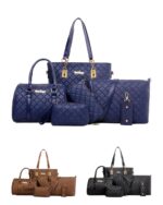 6-piece-brown-blue-black-ladies-handbag-set-9