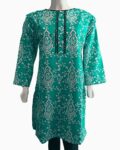 green print cotton kurti - 1